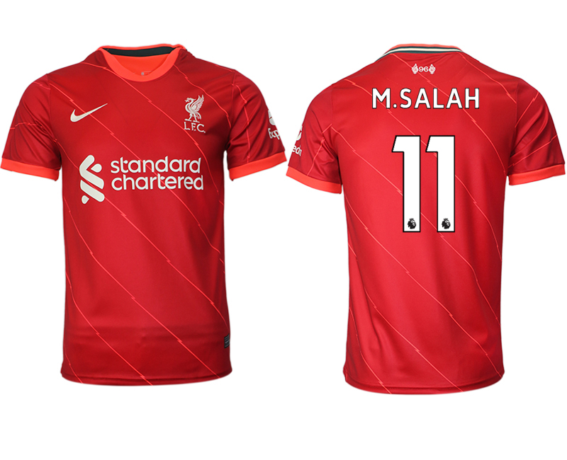 Men 2021-2022 Club Liverpool home aaa version red #11 Soccer Jersey